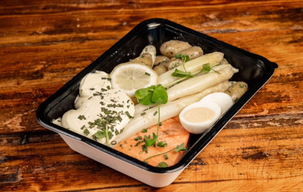Zalm met witte asperges