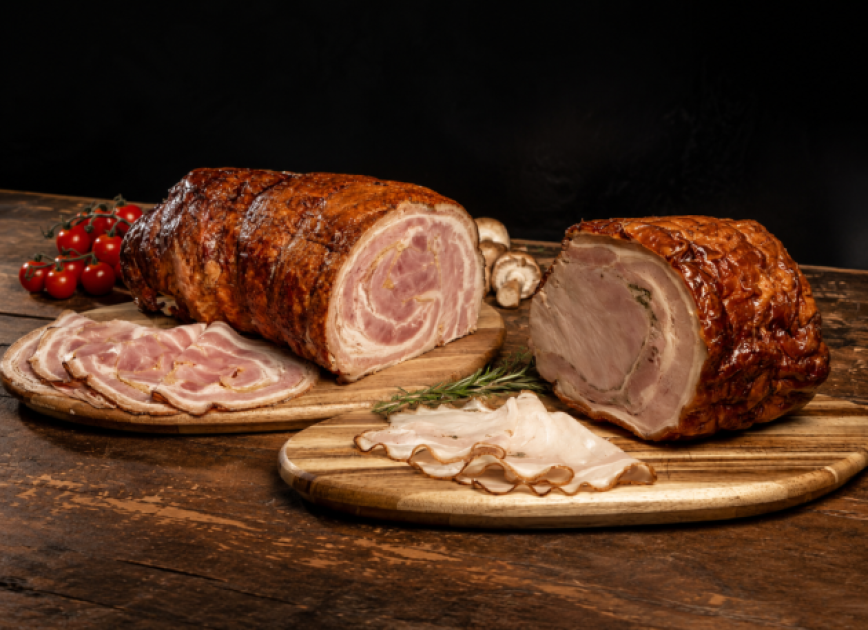 Duo vleeswaren | Gebraden mosterd en Italiaanse porchetta