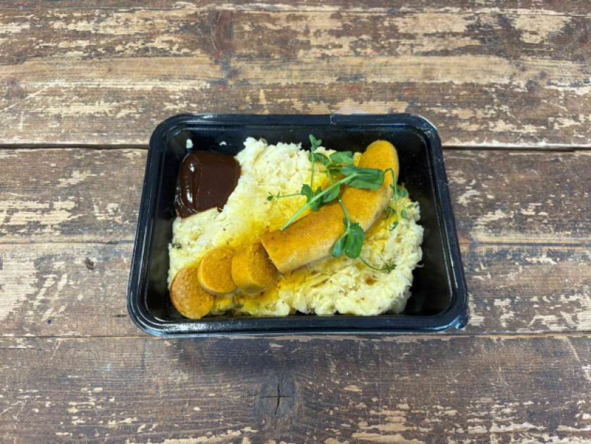 Stamppot zuurkool met curryworst