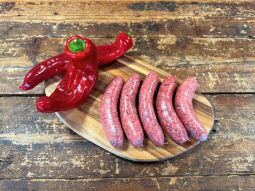 Varkenssaucijzen knoflook